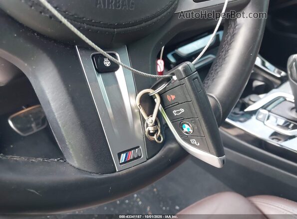 5UXTY3C00L9B37895 2020 BMW X3 Gray Dashboard view