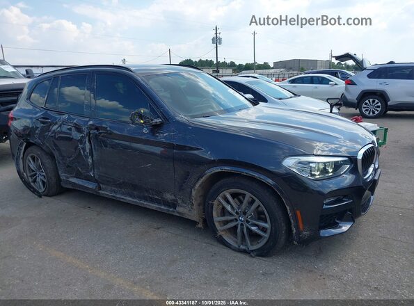 5UXTY3C00L9B37895 2020 BMW X3 Gray Rear interior view