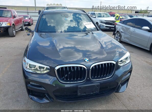 5UXTY3C00L9B37895 2020 BMW X3 Gray Instrument cluster view