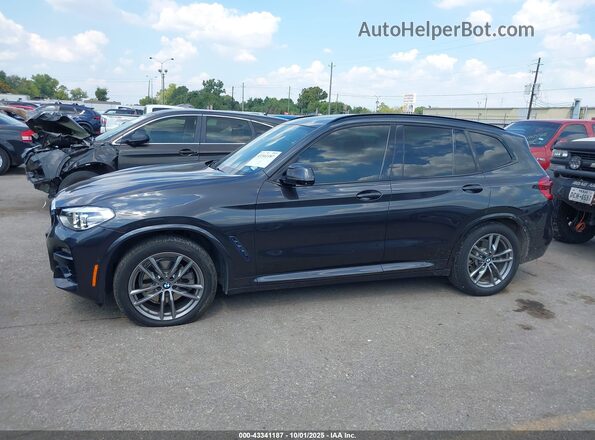 5UXTY3C00L9B37895 2020 BMW X3 Gray 360 interior view