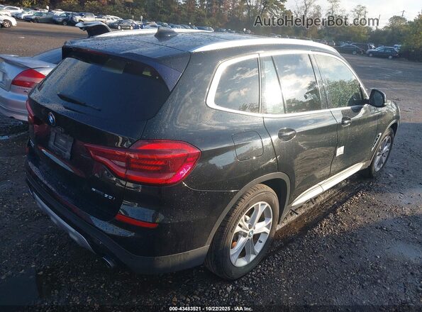 5UXTY3C00L9B44040 2020 BMW X3 Черный Задняя правая четверть