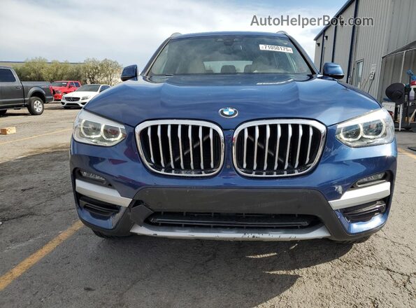 5UXTY3C00L9C68115 2020 BMW X3 Синий Вид спереди