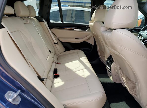 5UXTY3C00L9C68115 2020 BMW X3 Синий Вид задних сидений