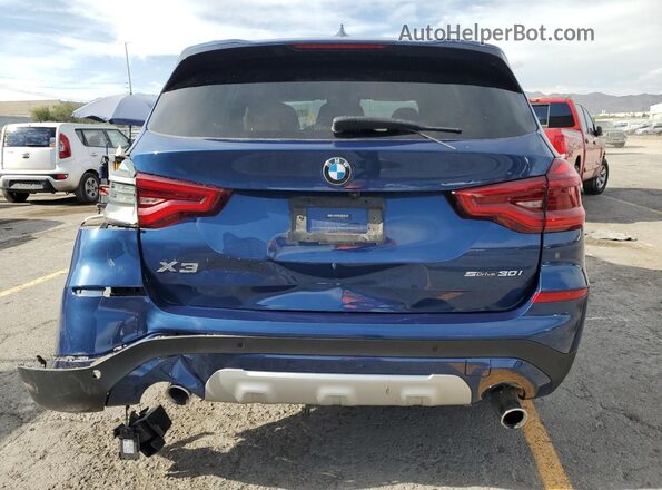 5UXTY3C00L9C68115 2020 BMW X3 Синий Вид сзади