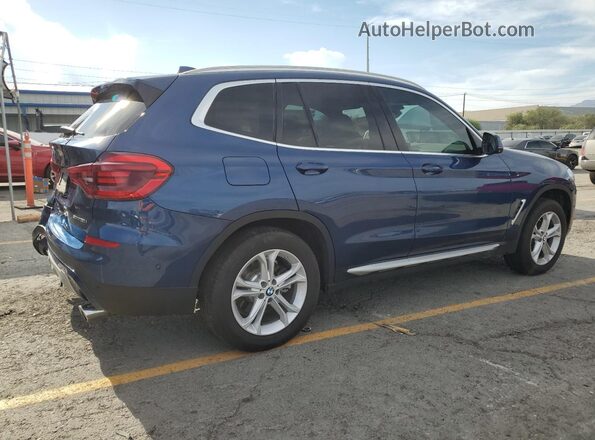 5UXTY3C00L9C68115 2020 BMW X3 Синий Задняя правая четверть