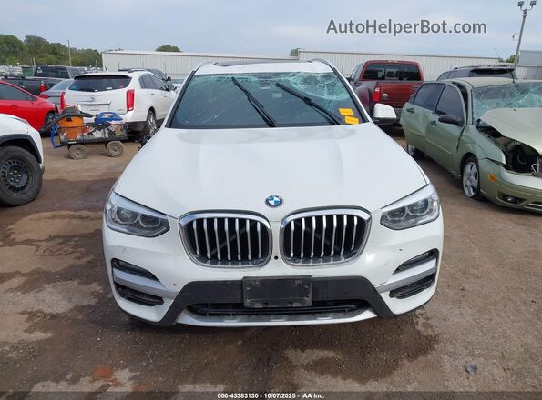 5UXTY3C00M9D90801 2021 BMW X3 White Instrument cluster view