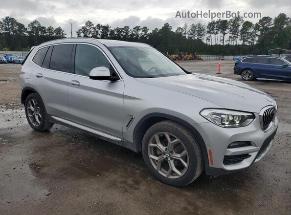 5UXTY3C01L9D60589 2020 BMW X3 Серебряный Передняя правая четверть
