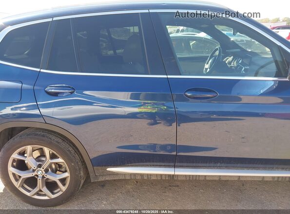 5UXTY3C01M9E84993 2021 BMW X3 Blue 