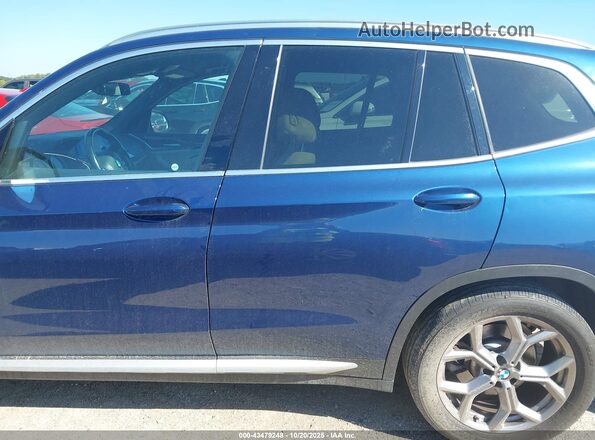 5UXTY3C01M9E84993 2021 BMW X3 Blue 
