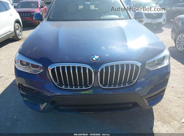 5UXTY3C01M9E84993 2021 BMW X3 Blue 
