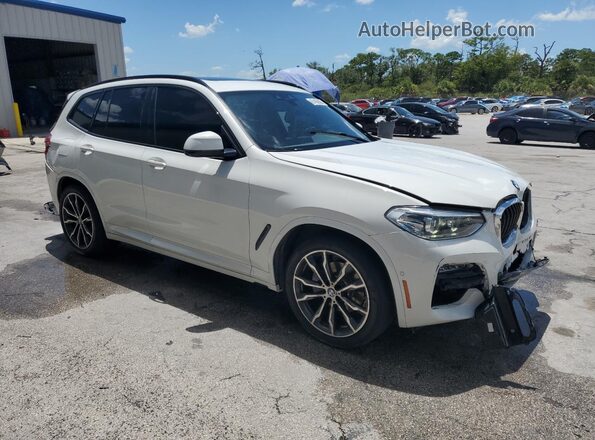 5UXTY3C02L9B46145 2020 BMW X3 Белый Передняя правая четверть