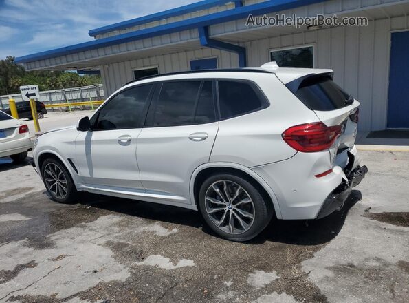 5UXTY3C02L9B46145 2020 BMW X3 Белый Задняя левая четверть