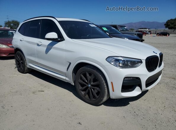 5UXTY3C03L9D50646 2020 BMW X3 White Przód prawy