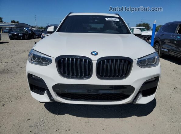 5UXTY3C03L9D50646 2020 BMW X3 White Widok z przodu