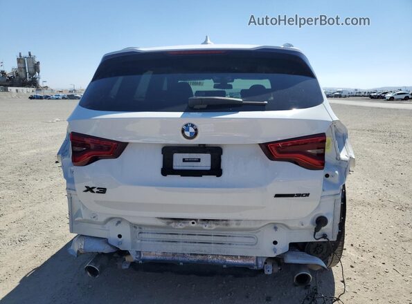 5UXTY3C03L9D50646 2020 BMW X3 White Widok z tyłu