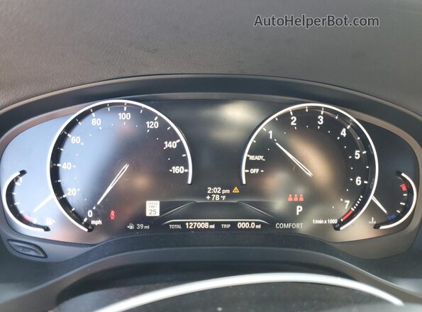 5UXTY3C03L9D50646 2020 BMW X3 White Widok zestawu wskaźników
