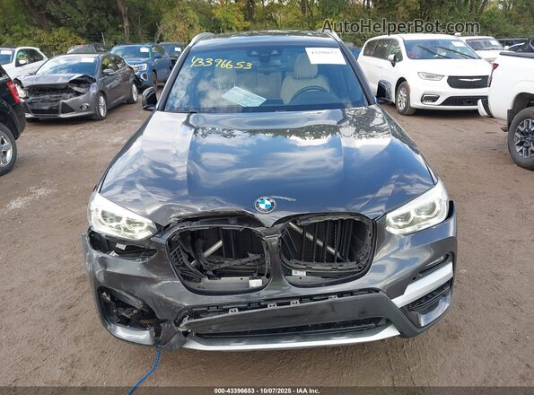 5UXTY3C03LLU70169 2020 BMW X3 Gray Սարքավորումների վահանակի տեսք