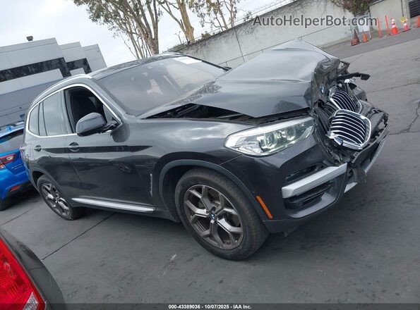 5UXTY3C06L9C59208 2020 BMW X3 Black უკანა სალონის ხედი