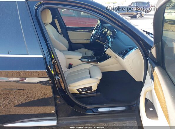 5UXTY3C06LLU70666 2020 BMW X3 Black Widok wnętrza z przodu