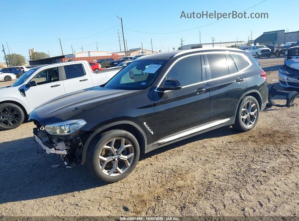 5UXTY3C06LLU70666 2020 BMW X3 Black Przód lewy