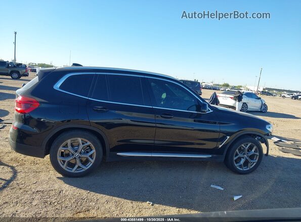 5UXTY3C06LLU70666 2020 BMW X3 Black Widok wnętrza 360 stopni