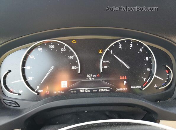 5UXTY3C07L9D65148 2020 BMW X3 Белый Вид щитка приборов