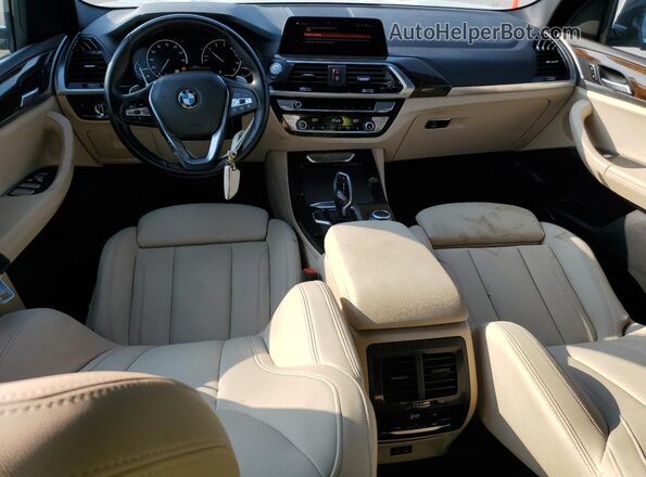 5UXTY3C07L9D65148 2020 BMW X3 Белый Вид панели приборов