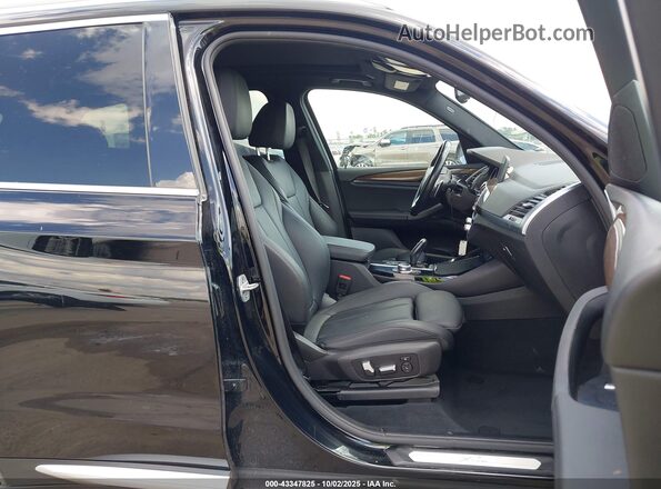 5UXTY3C07M9F04910 2021 BMW X3 Black Սալոնի դիմացի տեսք