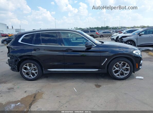 5UXTY3C07M9F04910 2021 BMW X3 Black Սալոնի 360 աստիճան տեսք
