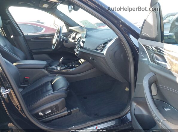 5UXTY3C08L9B77304 2020 BMW X3 Dark Blue Вид салону спереду