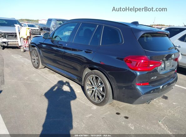 5UXTY3C08L9B77304 2020 BMW X3 Dark Blue Задня ліва чверть