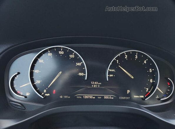 5UXTY3C09L9B65341 2020 BMW X3 Белый Вид щитка приборов