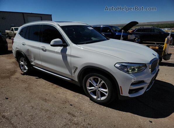 5UXTY3C09L9B65341 2020 BMW X3 Белый Передняя правая четверть