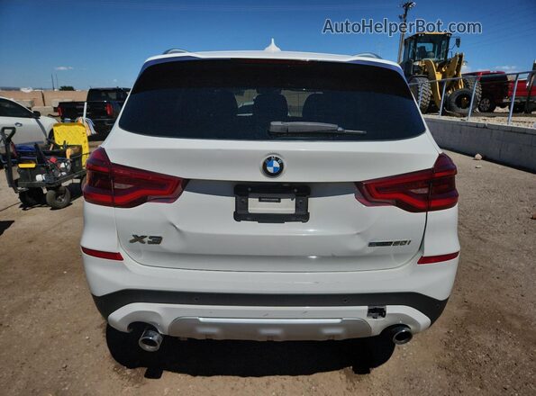 5UXTY3C09L9B65341 2020 BMW X3 Белый Вид сзади