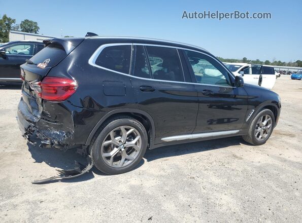 5UXTY3C09LLE54738 2020 BMW X3 Черный Задняя правая четверть