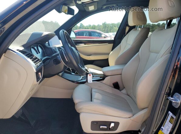 5UXTY3C09LLE54738 2020 BMW X3 Черный Вид салона спереди