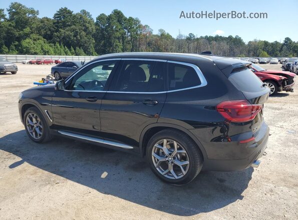 5UXTY3C09LLE54738 2020 BMW X3 Черный Задняя левая четверть