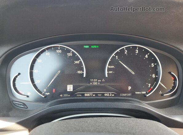 5UXTY3C09LLE54738 2020 BMW X3 Черный Вид щитка приборов