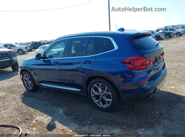 5UXTY3C09M9E10737 2021 BMW X3 Blue 