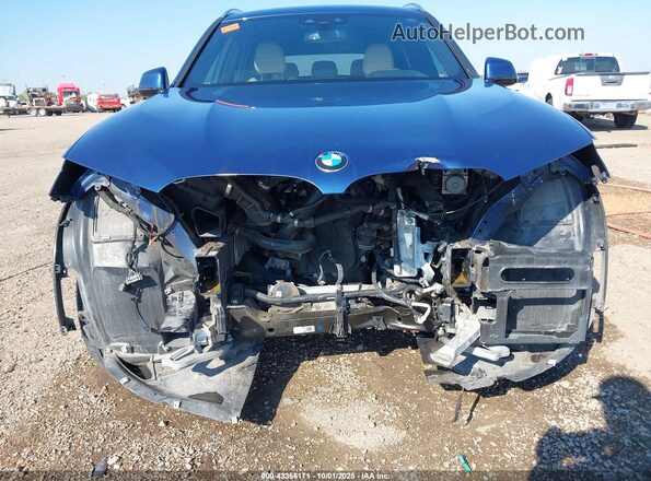 5UXTY3C09M9E10737 2021 BMW X3 Blue Դիմացի տեսք