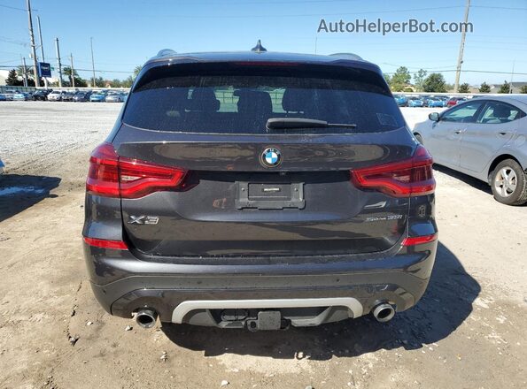 5UXTY3C09M9E25044 2021 BMW X3 Black Հետևի տեսք
