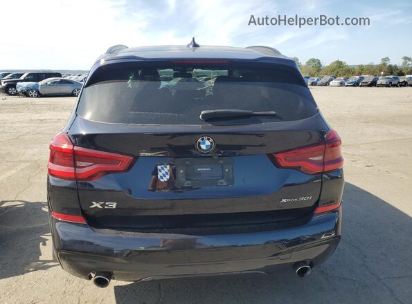 5UXTY5C00L9B93105 2020 BMW X3 Blue Widok z tyłu