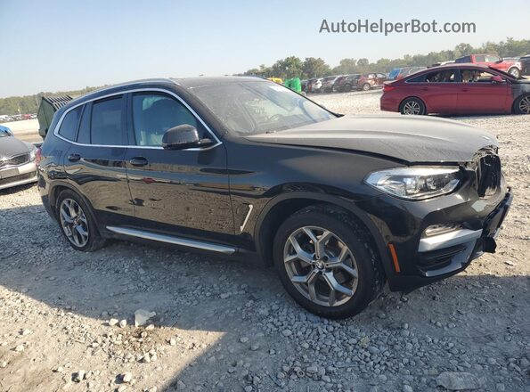 5UXTY5C00M9E25350 2021 BMW X3 Черный 
