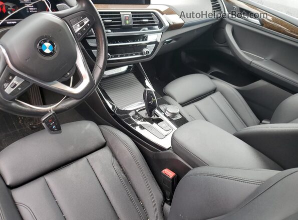 5UXTY5C00M9E25350 2021 BMW X3 Черный 