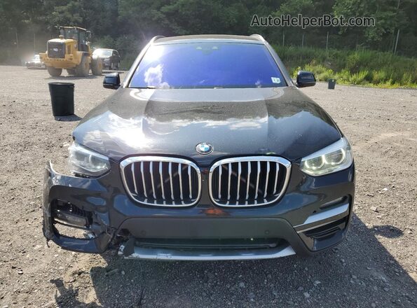 5UXTY5C01L9C08744 2020 BMW X3 Black Widok z przodu