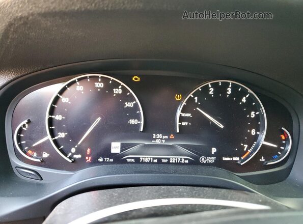 5UXTY5C01L9C08744 2020 BMW X3 Black Widok zestawu wskaźników