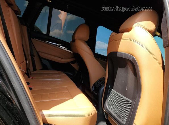 5UXTY5C01L9C08744 2020 BMW X3 Black Widok wnętrza z tyłu