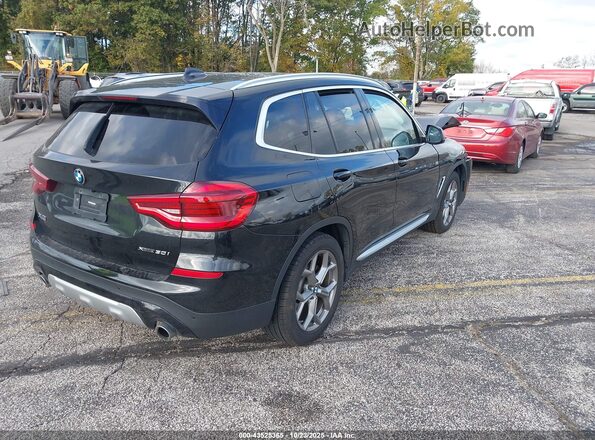5UXTY5C01L9C62075 2020 BMW X3 Black Հետևի աջ