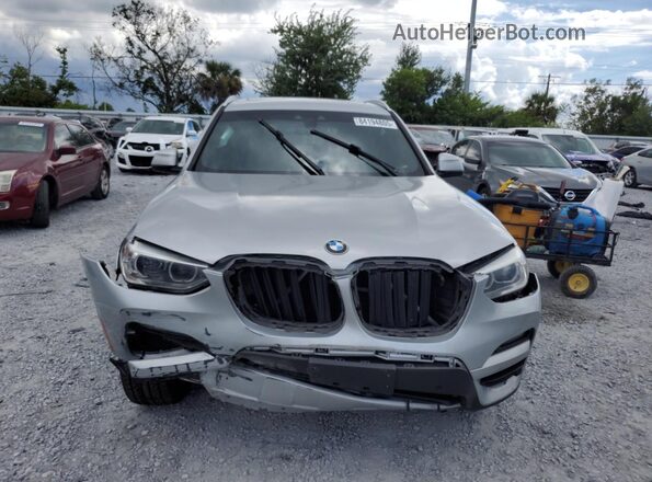 5UXTY5C02L9B63944 2020 BMW X3 Gray Front view