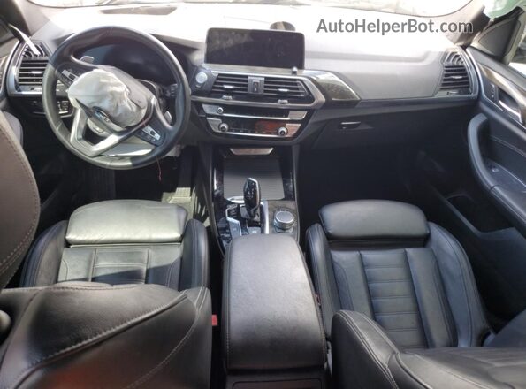 5UXTY5C02L9B63944 2020 BMW X3 Gray Dashboard view